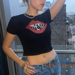 lips kiss baby black tee y2k grunge aesthetic gothic punk trending 90s t shirt 2.png