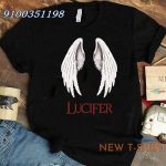 lucifer harajuku t shirt devil angel white wings tv m l women girl top uk black 5.jpg