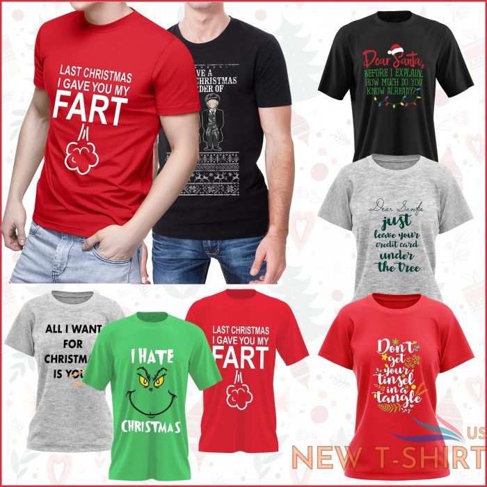 mens womens adults novelty unisex christmas xmas t shirt top tee festive gift uk 0.jpg