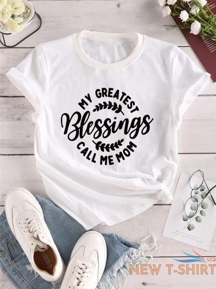 mom letter print solid t shirt short sleeve cotton soft comfy tops for ladies 0.jpg