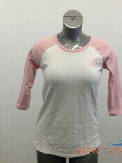 moxie trades women s raglan t shirt size xl pink white 3 4 sleeve new 0.jpg