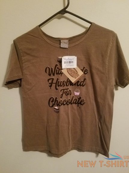 new crazy shirts chocolate dyed will trade husband for chocolate womens small 0.jpg