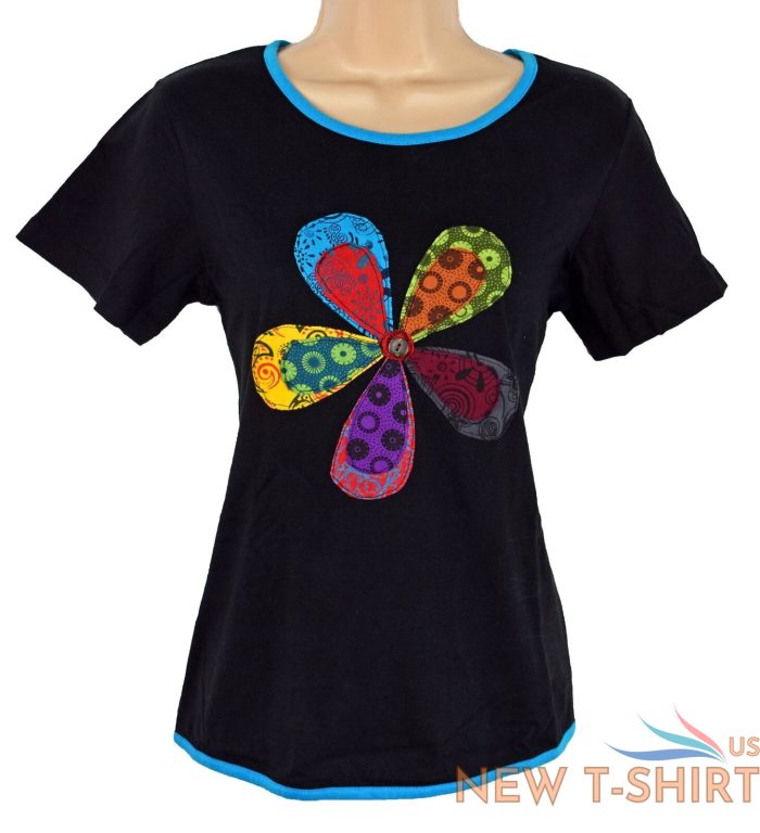 new daisy cotton t shirt top 12 14 16 18 20 22 24 26 plus size hippy fair trade 0.jpg