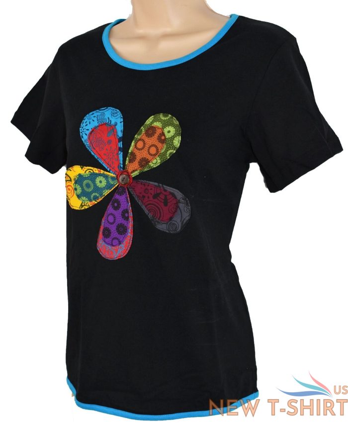 new daisy cotton t shirt top 12 14 16 18 20 22 24 26 plus size hippy fair trade 1.jpg