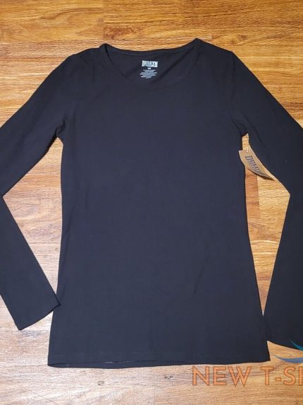 new duluth trading co no yank t shirt womens xs long sleeve scoop neck black 0.jpg