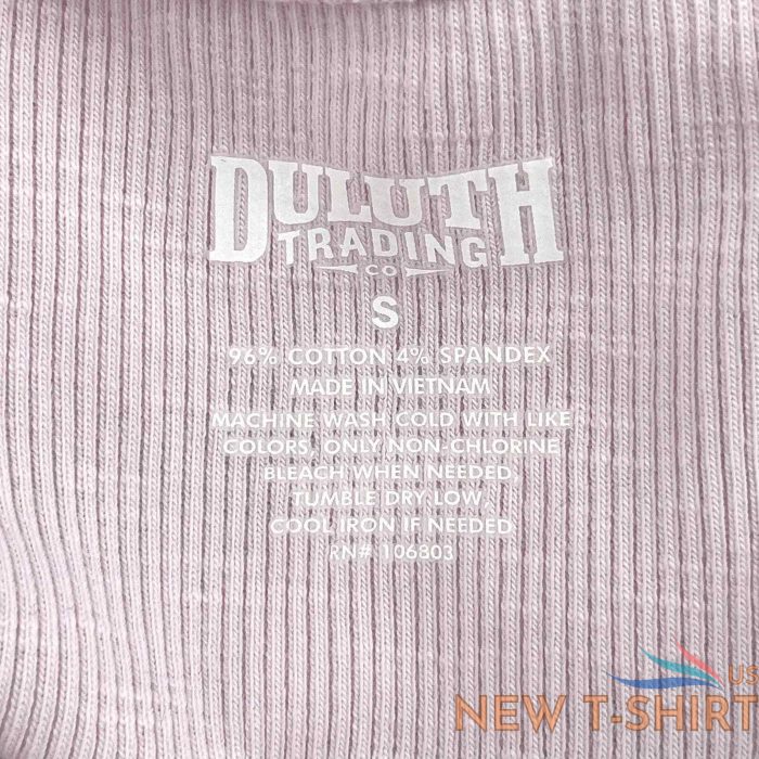 new duluth trading co powder pink henley long sleeve cotton ribbed slub shirt s 4.jpg