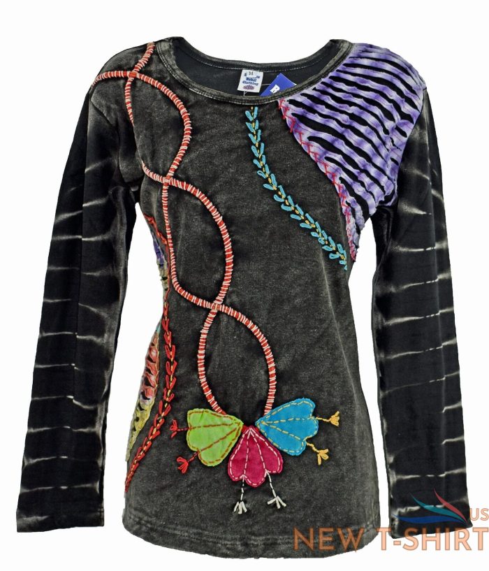 new fair trade long sleeve embroidered top 14 16 18 20 22 24 hippy boho ethnic 0.jpg