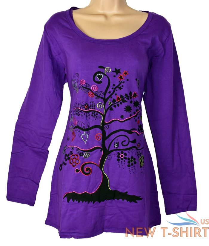 new fair trade long sleeve tree of life tunic top 14 16 18 20 22 24 hippy hippie 1.jpg