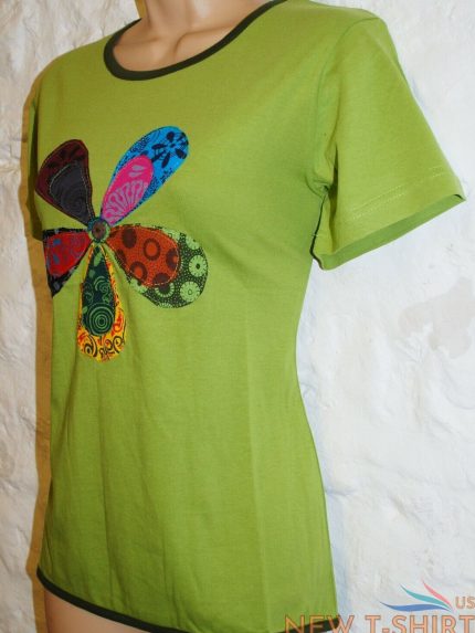 new fair trade top size 12 14 hippy ethnic printed cotton hippie t shirt 1.jpg