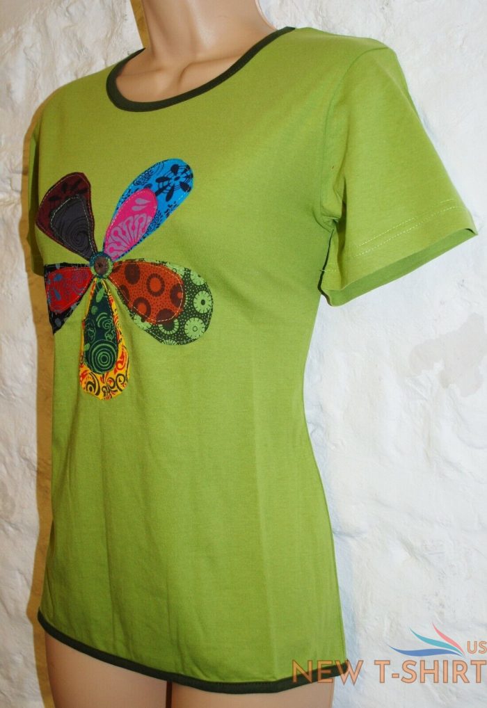 new fair trade top size 12 14 hippy ethnic printed cotton hippie t shirt 1.jpg