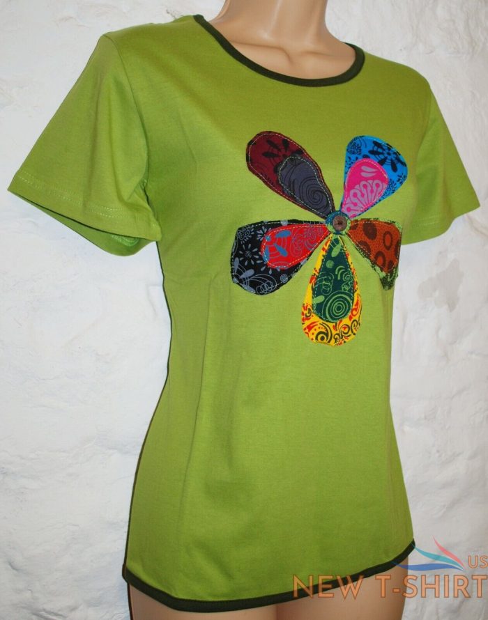 new fair trade top size 12 14 hippy ethnic printed cotton hippie t shirt 2.jpg