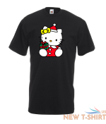 new girls women hello kitty santa tee christmas t shirt gift top all sizes 1.png