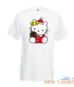 new girls women hello kitty santa tee christmas t shirt gift top all sizes 2.png