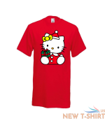 new girls women hello kitty santa tee christmas t shirt gift top all sizes 3.png