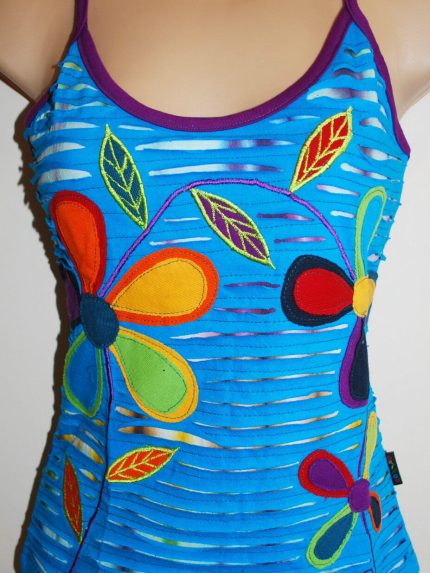new gringo strappy vest top s m 6 8 hippy fair trade ethnic boho festival flower 0.jpg
