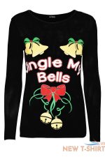 new womens christmas reindeer gingerbread santa ladies long sleeve t shirt top 6.jpg