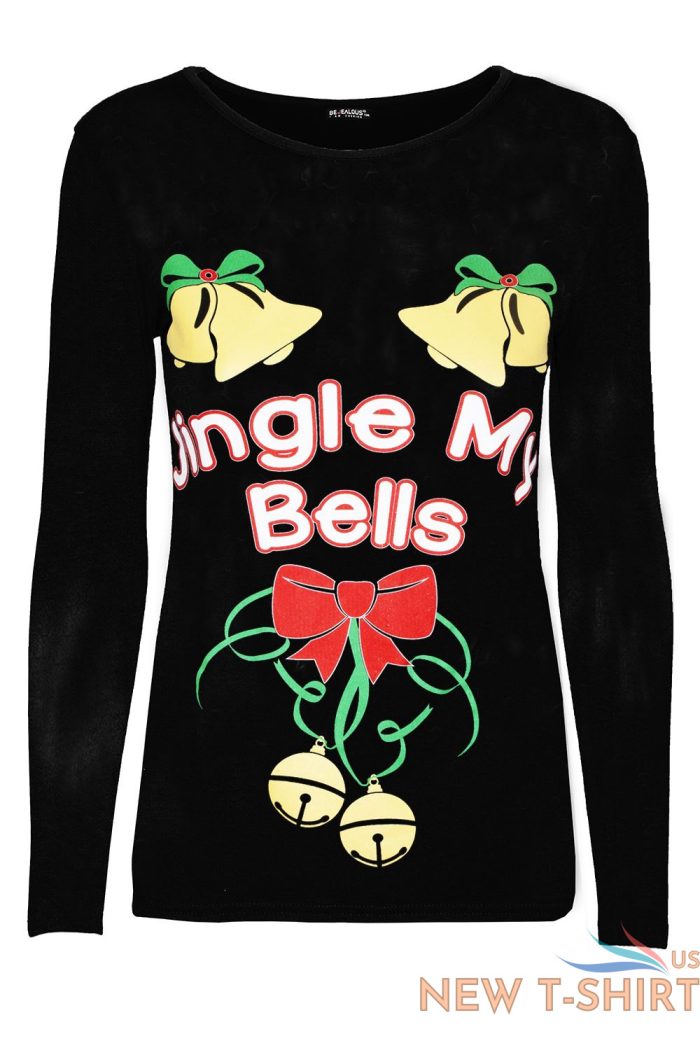 new womens christmas reindeer gingerbread santa ladies long sleeve t shirt top 6 2.jpg