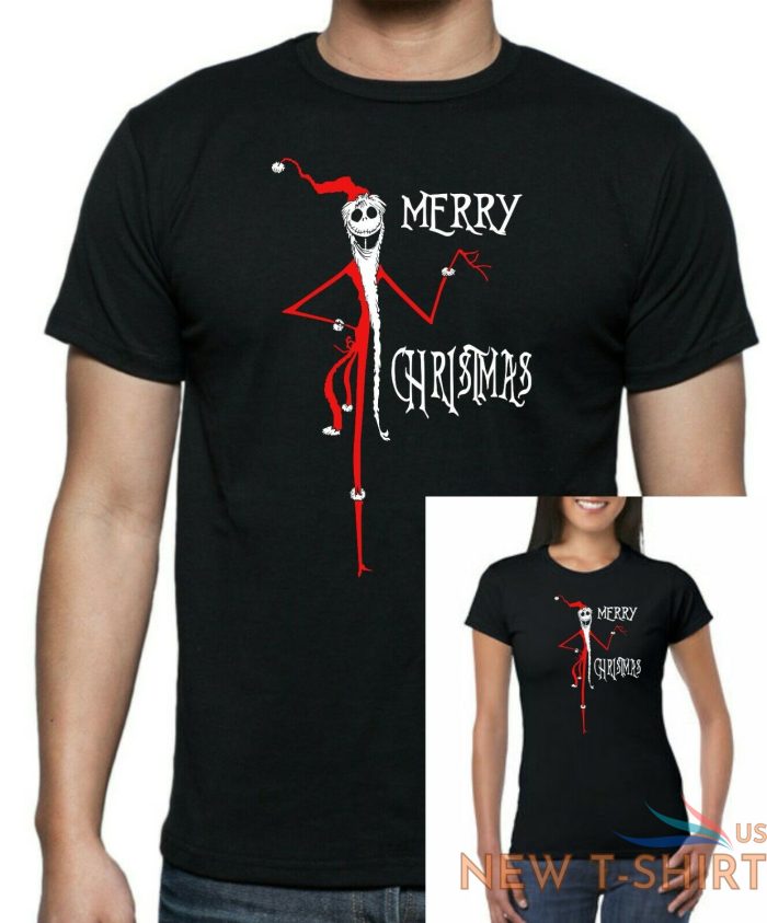 nightmare before christmas sandy claws christmas womens fitted black t shirt 0.jpg