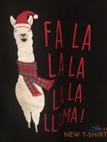 north pole trading fa la la llama black long sleeve shirt tops s t shirt sleep 3.jpg