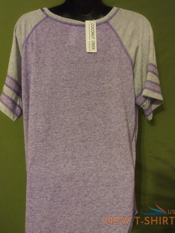 nwt coconut creek trading co womens graphic print t shirt xl purple gray 8.jpg