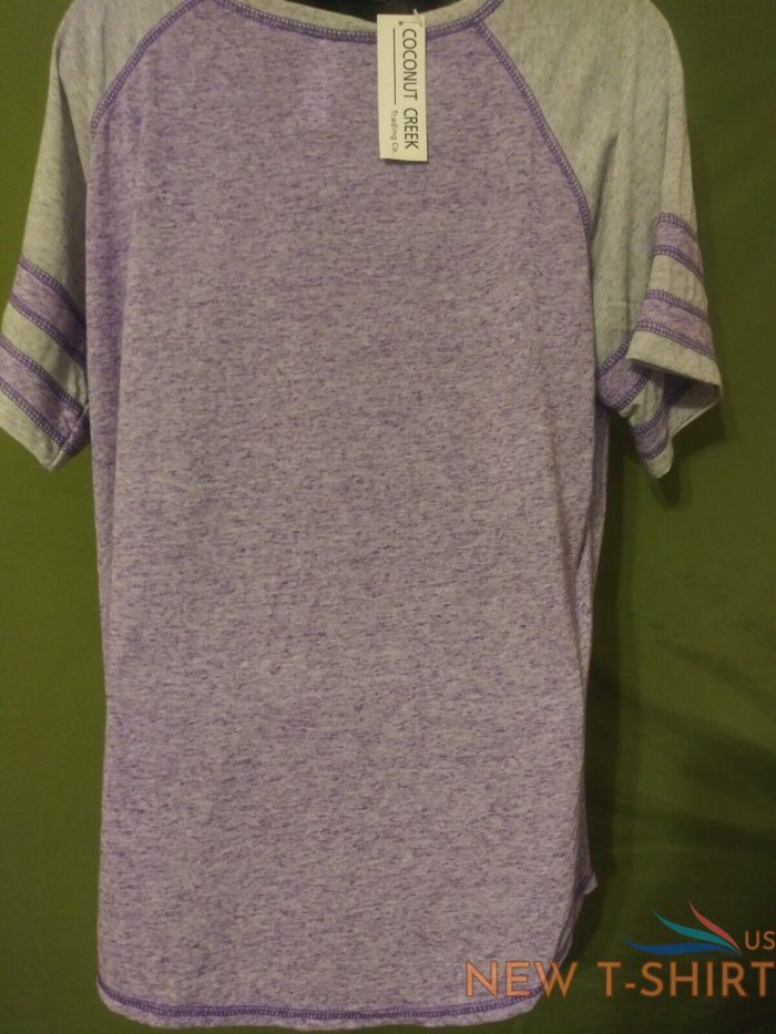 nwt coconut creek trading co womens graphic print t shirt xl purple gray 9.jpg