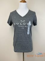 nwt duluth trading s gray longtail axe logo t shirt lightweight slub v neck 0.jpg