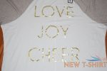 nwt womens state of mine tan white love joy cheer 3 4 sleeve shirt size l 1.jpg