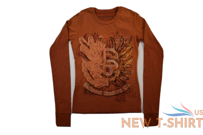 outpost trading company juniors rust brown shirt new s 2.png