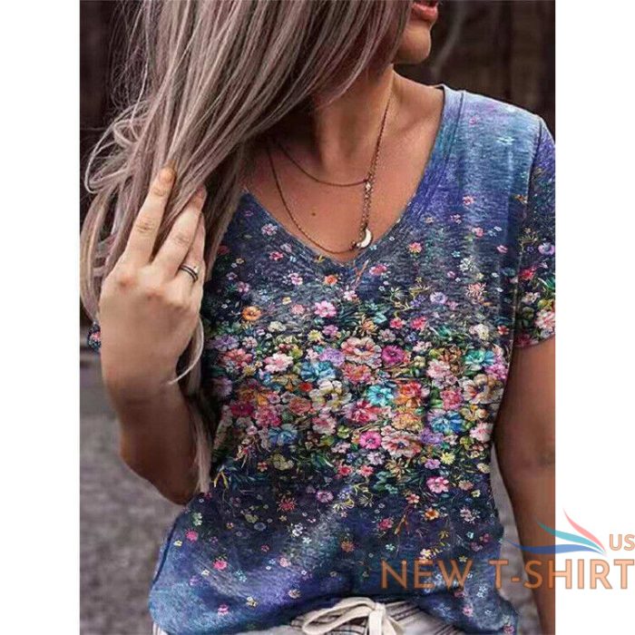 printed short women s blouse sleeve t shirt women s trade european and american 5.jpg