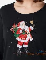 quacker factory black jingle all the way long sleeve t shirt santa new christmas 6.jpg