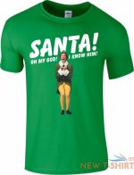 santa i know him t shirt funny buddy the elf christmas kids mens gift top 9.jpg