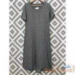 serrv fair trade womens size medium gray short sleeve midi t shirt dress 0.jpg