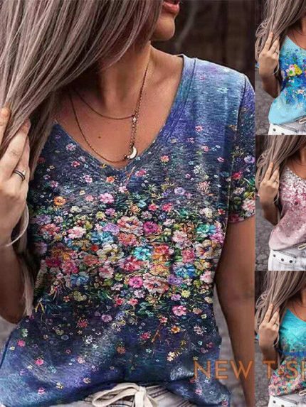 short printed sleeve t shirt women s trade european and american women s blouse 0.jpg