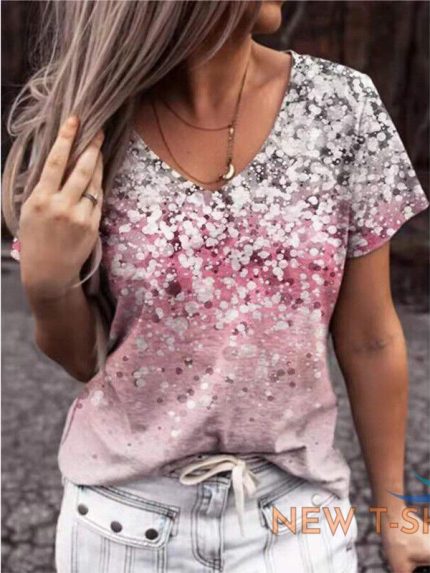 short printed sleeve t shirt women s trade european and american women s blouse 1.jpg