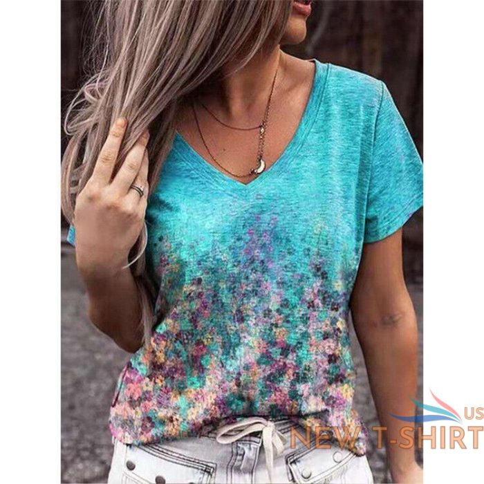 sleeve t shirt women s trade european and american women s blouse printed short 3.jpg