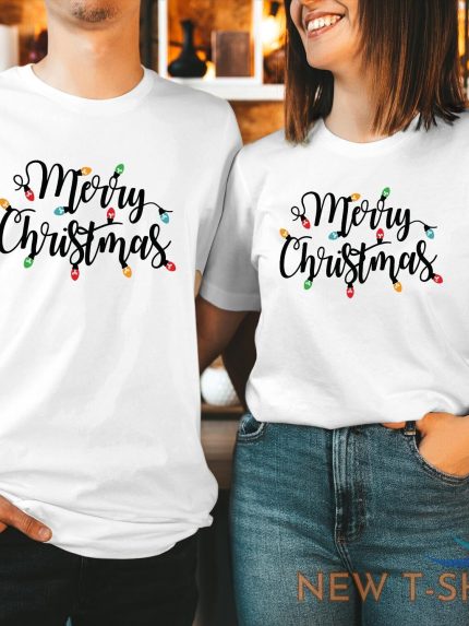 t shirt 5307 merry christmas t shirt light festive xmas gift for women kid men 1.jpg