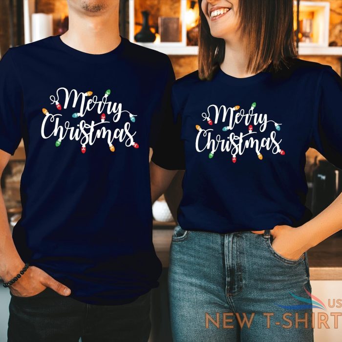 t shirt 5307 merry christmas t shirt light festive xmas gift for women kid men 6.jpg