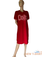 t shirt dress long shirt coke red frontprint cotton jersey 80s vintage m 2.png