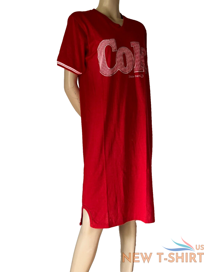 t shirt dress long shirt coke red frontprint cotton jersey 80s vintage m 5.png