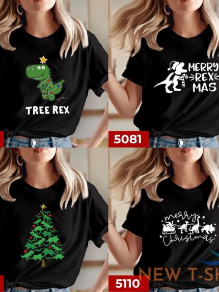 t shirt merry christmas cute dinosaur tree rex t rex mas tree kids xmas gift 0.jpg