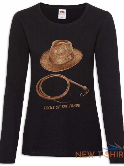 tools of the trade women s long sleeve t shirt indiana fun whip hat jones the 0.jpg