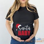 tshirt 5124 santa baby hat maternity pregnancy christmas t shirt xmas gift tee 0.jpg