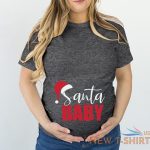 tshirt 5124 santa baby hat maternity pregnancy christmas t shirt xmas gift tee 3.jpg