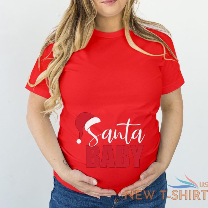 tshirt 5124 santa baby hat maternity pregnancy christmas t shirt xmas gift tee 4.jpg