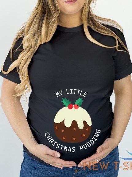 tshirt 5320 my little christmas pudding maternity t shirt mummy s gift t shirt 0.jpg