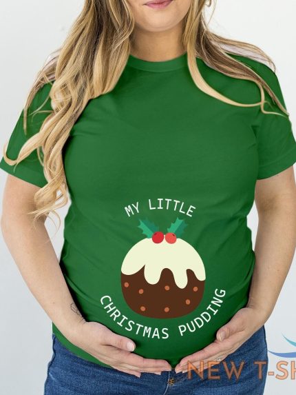 tshirt 5320 my little christmas pudding maternity t shirt mummy s gift t shirt 1.jpg