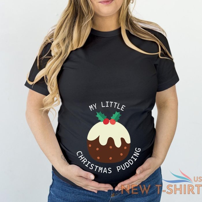 tshirt 5320 my little christmas pudding maternity t shirt mummy s gift t shirt 2.jpg