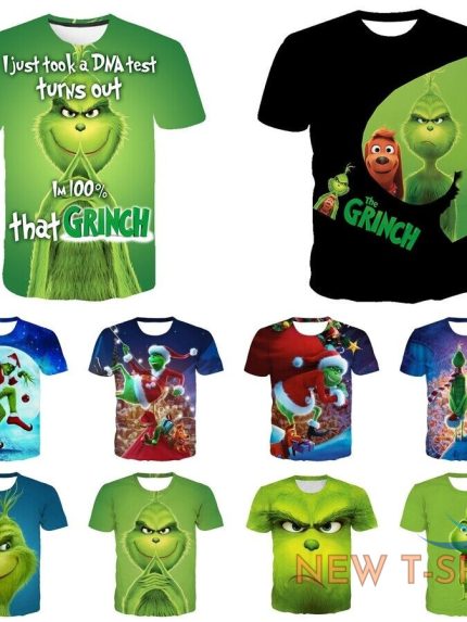 unisex how the grinch steal christmas short sleeve t shirt tee top xmas gifts uk 0 1.jpg