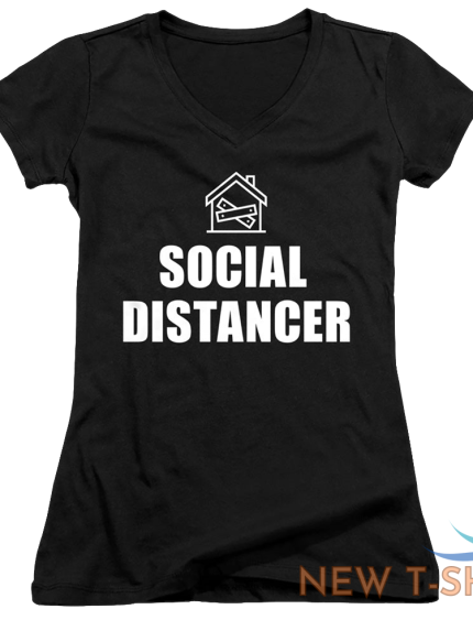 what s trending social distancer juniors v neck t shirt 1.png