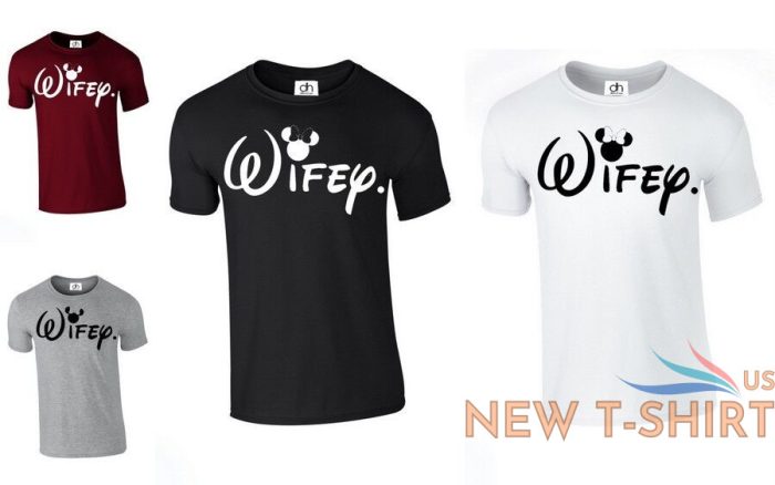 wifey girlfriend hubby mrs queen couples matching top christmas wifey tshirt 0.jpg